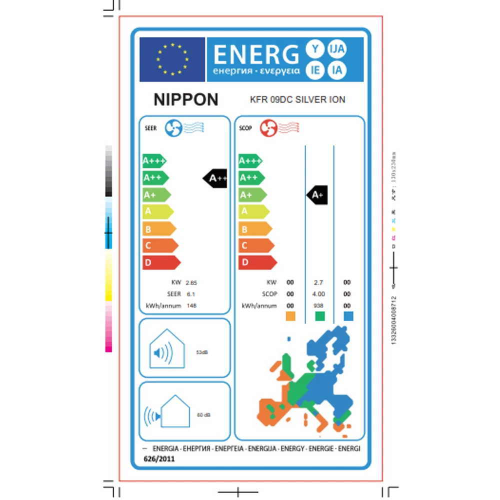 Nippon Inverter Split Air Conditioner with Drain Pan Heater and Built-in Wi-Fi 2.65kW
