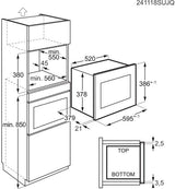 AEG OS5GM251EB beépíthető mikrohullámú sütő (fekete)
