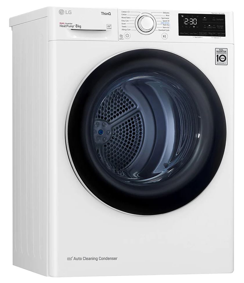 LG RH80V3AV6N szabadonálló hőszivattyús szárítógép 8 kg