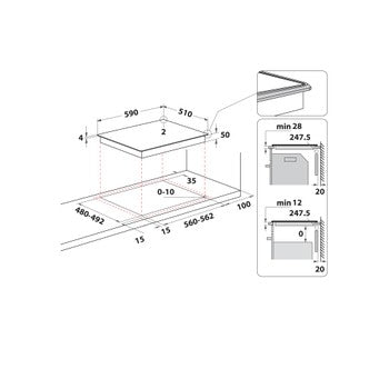 Whirlpool WL S5360 BF/W indukciós főzőlap