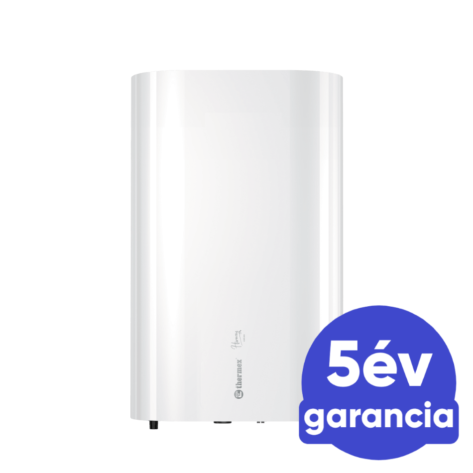 THERMEX HARMONY 50 - extra lapos elektromos vízmelegítő (50 l - 2,5 kW - fehér - C energiaosztály)