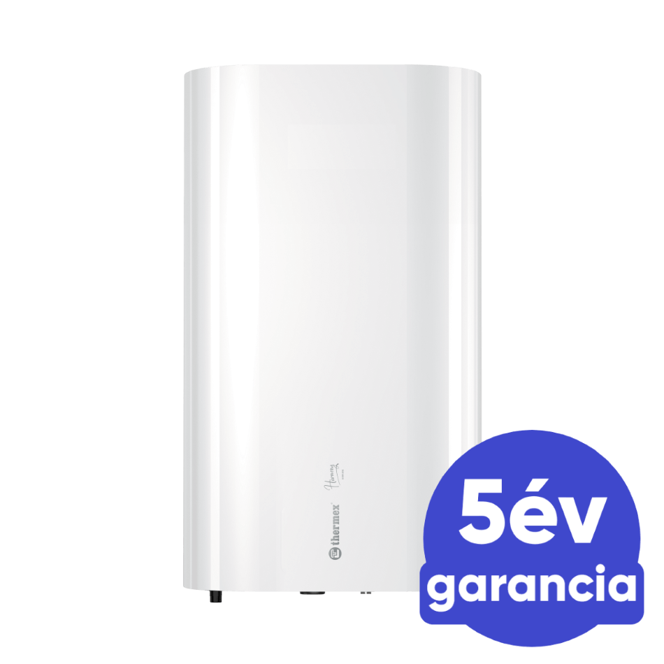 THERMEX HARMONY 80 - extra lapos elektromos vízmelegítő (80 l - 2,5 kW - fehér - C energiaosztály)