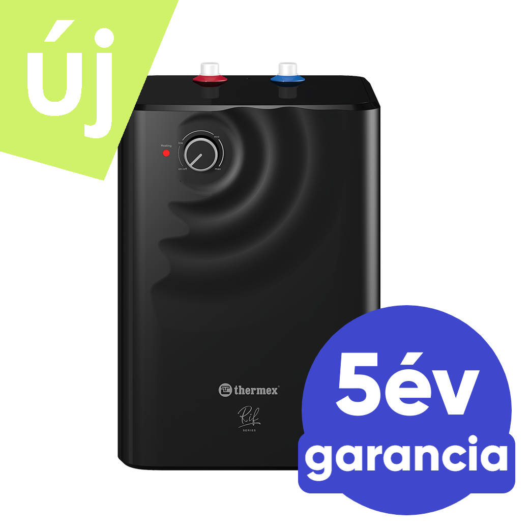 Thermex RIF 7 U - pult alá telepíthető, felső kifolyású elektromos vízmelegítő (7 liter / 1,5 kW)