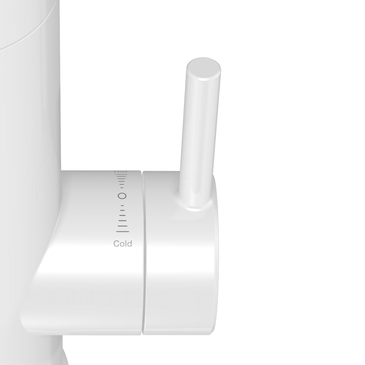 Thermex RUNA 3000 átfolyós elektromos vízmelegítő és fehér csaptelep (3 kW)