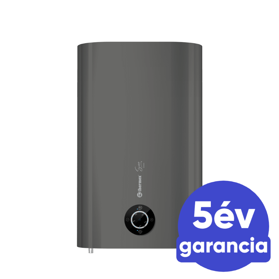 THERMEX SEANO Smart 50 - extra lapos elektromos vízmelegítő (50 l - 1,8 kW - antracit - B energiaosztály)