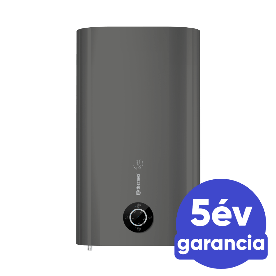 THERMEX SEANO Smart 80 - extra lapos elektromos vízmelegítő (80 l - 1,8 kW - antracit - B energiaosztály)