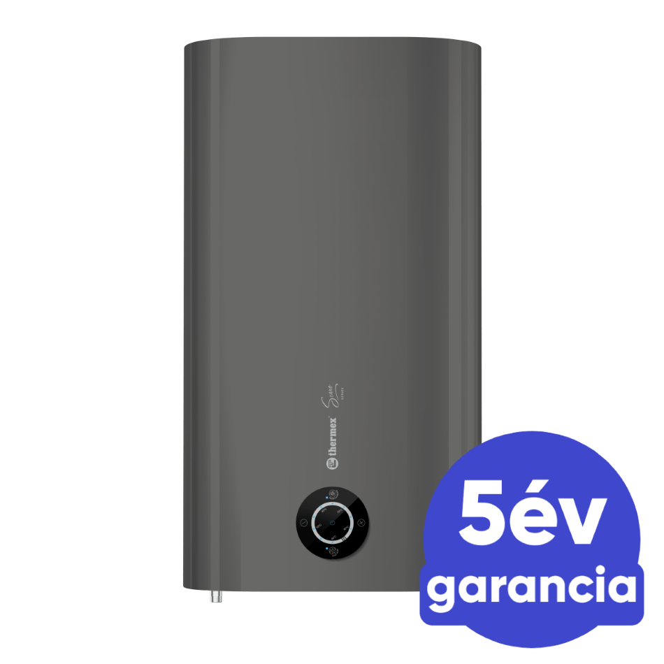 THERMEX SEANO Smart 100 - extra lapos elektromos vízmelegítő (100 l - 1,8 kW - antracit - B energiaosztály)