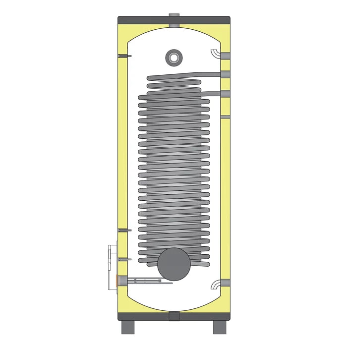 WENTOREX BLUE HP-IHWe 500 S1 INOX indirekt HMV tartály 1 megnövelt hőcserélővel (3 kW)