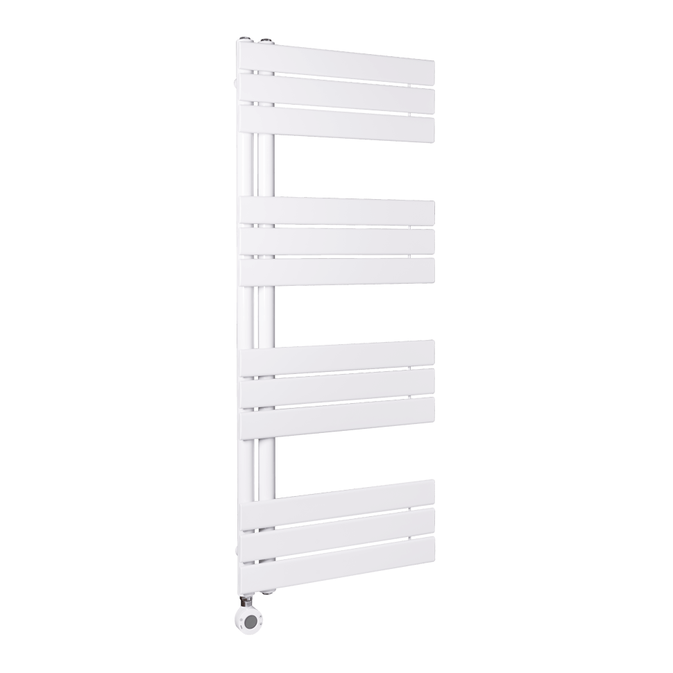 WENTOREX Asymmetric Electric 700 Watt elektromos törölközőszárítós radiátor (fehér / 500 mm)