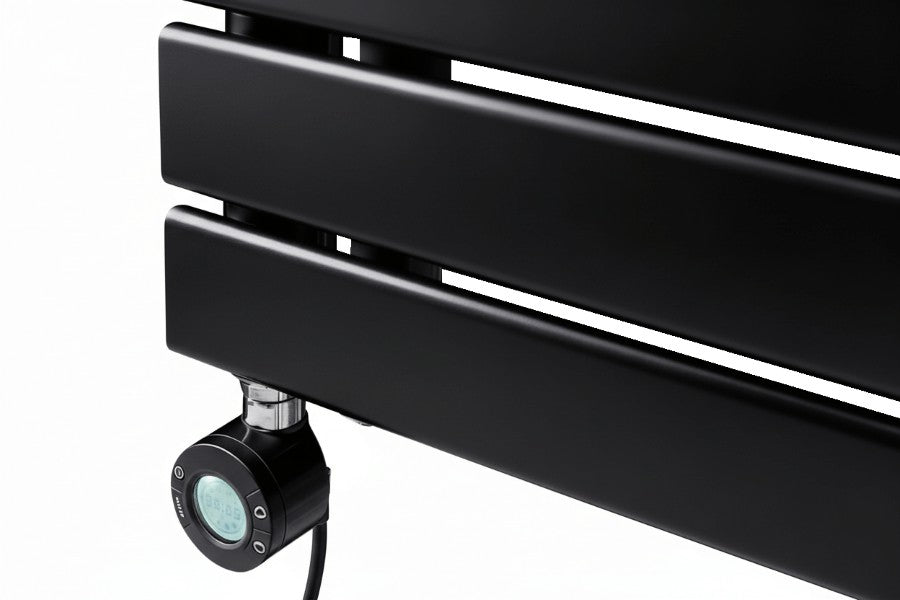 WENTOREX Asymmetric Electric 900 Watt elektromos törölközőszárítós radiátor (fekete / 500 mm)