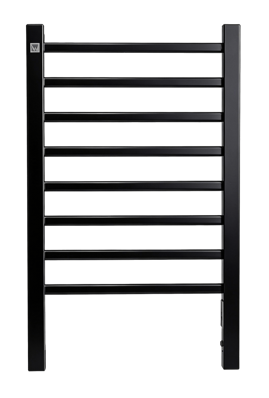 WENTOREX Mini Electric Light 150 W alum. elektromos törölközőszárítós radiátor lábbal (fekete)