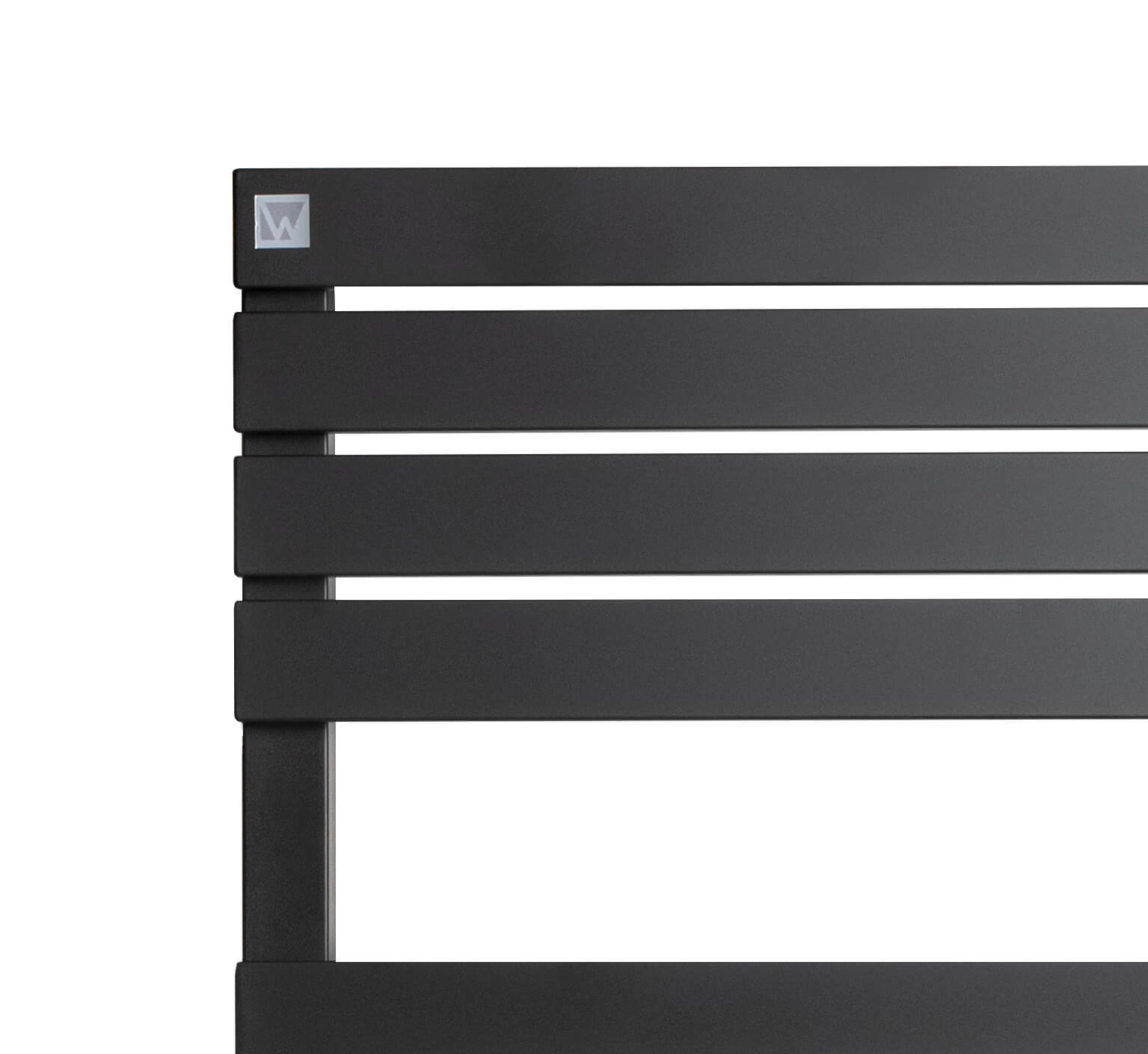 WENTOREX Piatto Electric Top 750 W alum. elektromos törölközőszárítós radiátor (fekete/550 mm)