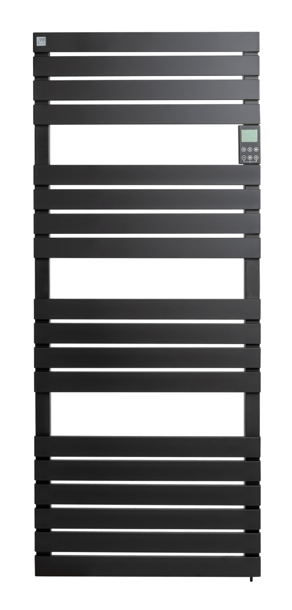 WENTOREX Piatto Electric Top 750 W alum. elektromos törölközőszárítós radiátor (fekete/550 mm)