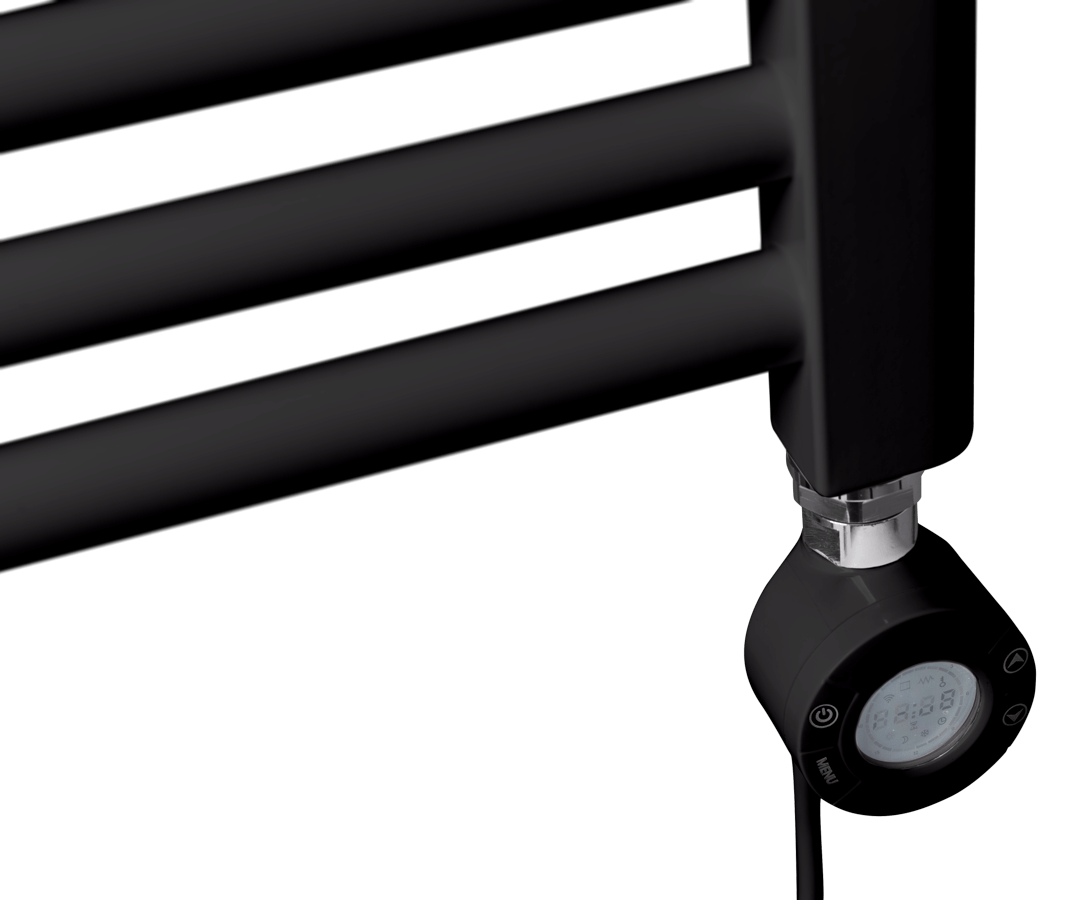 WENTOREX Tolla Electric 900 Watt elektromos törölközőszárítós radiátor (fekete / 500 mm)