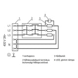 ELDOM elektromos fűtőbetét 180 mm átmérőjű karimával (12 kW / 400V)