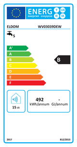 ELDOM Eureka SD-30 Smart WiFi - csökkentett szervizigényű elektromos vízmelegítő (30 liter / 1,6 kW / 387 mm Ø)