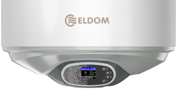 ELDOM Eureka SD-30 Smart WiFi - csökkentett szervizigényű elektromos vízmelegítő (30 liter / 1,6 kW / 387 mm Ø)