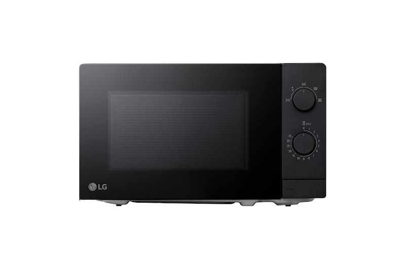 LG MS2082F szabadonálló fekete mikrohullámú sütő 20 literes űrtartalommal. 