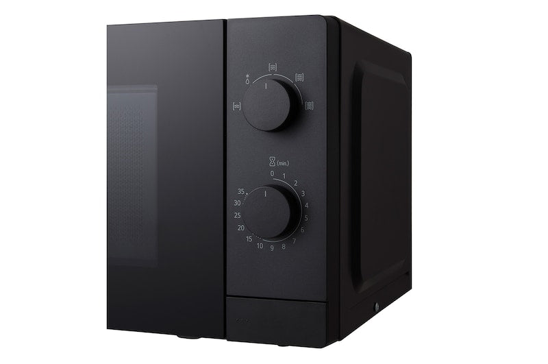 LG MS2082F szabadonálló fekete mikrohullámú sütő 20 literes űrtartalommal.